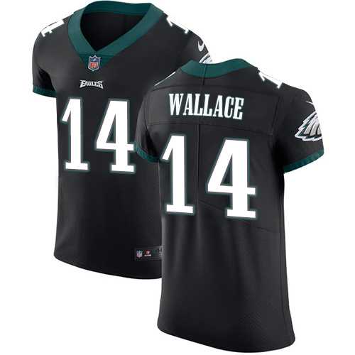 Nike Philadelphia Eagles #14 Mike Wallace Black Alternate Men's Stitched NFL Vapor Untouchable Elite Jersey