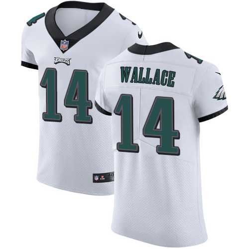 Nike Philadelphia Eagles #14 Mike Wallace White Men's Stitched NFL Vapor Untouchable Elite Jersey
