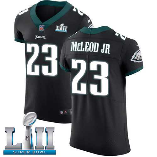 Nike Philadelphia Eagles #23 Rodney McLeod Jr Black Alternate Super Bowl LII Men's Stitched NFL Vapor Untouchable Elite Jersey