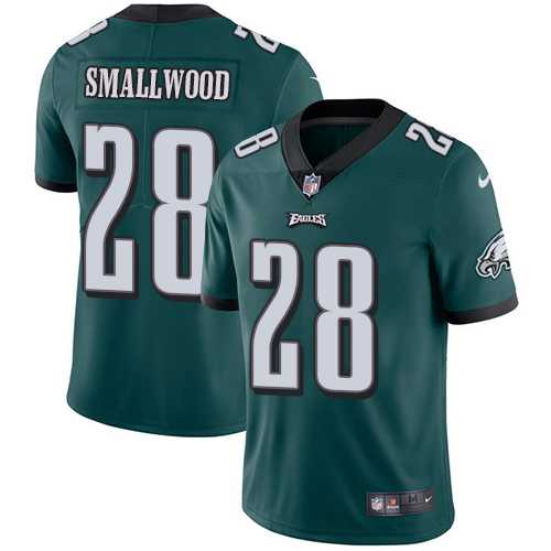 Nike Philadelphia Eagles #28 Wendell Smallwood Midnight Green Team Color Men's Stitched NFL Vapor Untouchable Limited Jersey