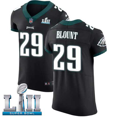Nike Philadelphia Eagles #29 LeGarrette Blount Black Alternate Super Bowl LII Men's Stitched NFL Vapor Untouchable Elite Jersey