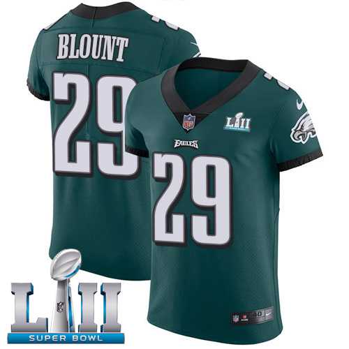Nike Philadelphia Eagles #29 LeGarrette Blount Midnight Green Team Color Super Bowl LII Men's Stitched NFL Vapor Untouchable Elite Jersey