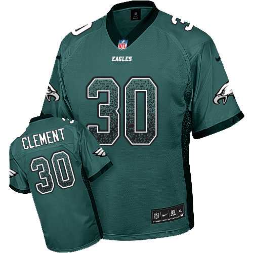 Nike Philadelphia Eagles #30 Corey Clement Midnight Green Team Color Men's Stitched NFL Elite Drift Fashion Jersey