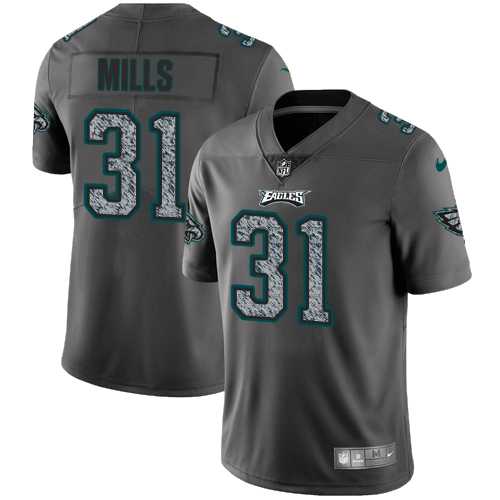 Nike Philadelphia Eagles #31 Jalen Mills Gray Static Men's NFL Vapor Untouchable Limited Jersey