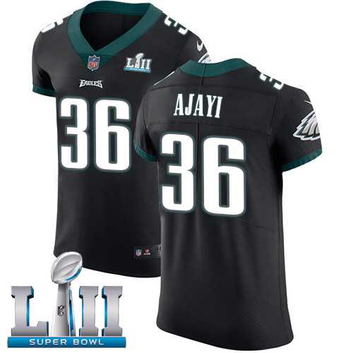 Nike Philadelphia Eagles #36 Jay Ajayi Black Alternate Super Bowl LII Men's Stitched NFL Vapor Untouchable Elite Jersey