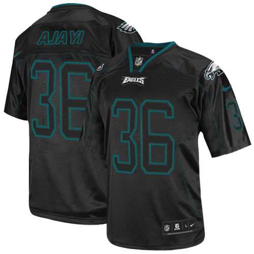 Nike Philadelphia Eagles #36 Jay Ajayi Lights Out Black Men's Stitched NFL Elite Jersey