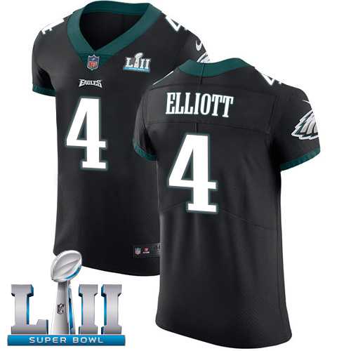 Nike Philadelphia Eagles #4 Jake Elliott Black Alternate Super Bowl LII Men's Stitched NFL Vapor Untouchable Elite Jersey