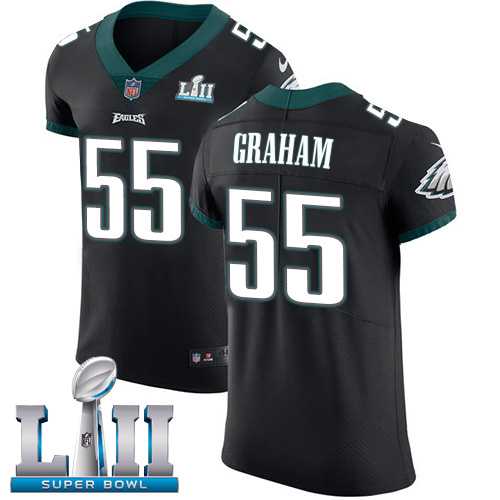 Nike Philadelphia Eagles #55 Brandon Graham Black Alternate Super Bowl LII Men's Stitched NFL Vapor Untouchable Elite Jersey
