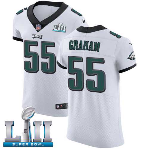 Nike Philadelphia Eagles #55 Brandon Graham White Super Bowl LII Men's Stitched NFL Vapor Untouchable Elite Jersey