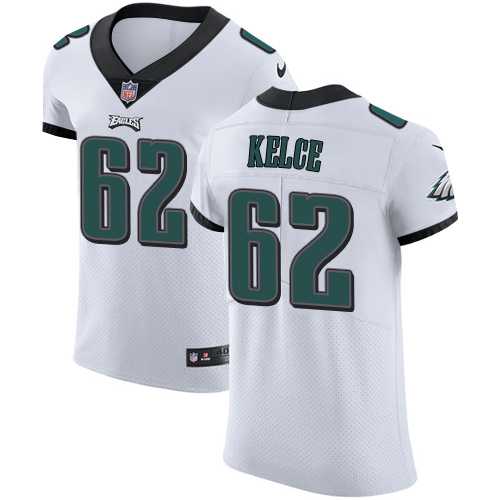 Nike Philadelphia Eagles #62 Jason Kelce White Men's Stitched NFL Vapor Untouchable Elite Jersey