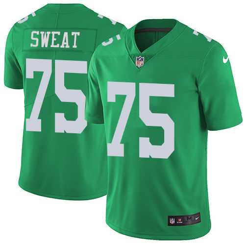 Nike Philadelphia Eagles #75 Josh Sweat Green Men's Stitched NFL Limited Rush Jersey