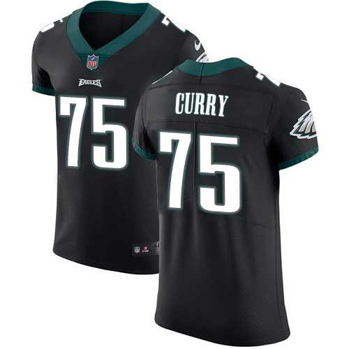 Nike Philadelphia Eagles #75 Vinny Curry Black Alternate Men's Stitched NFL Vapor Untouchable Elite Jersey