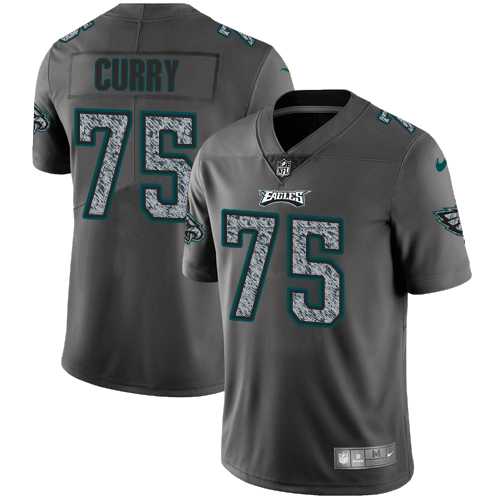 Nike Philadelphia Eagles #75 Vinny Curry Gray Static Men's Stitched NFL Vapor Untouchable Limited Jersey