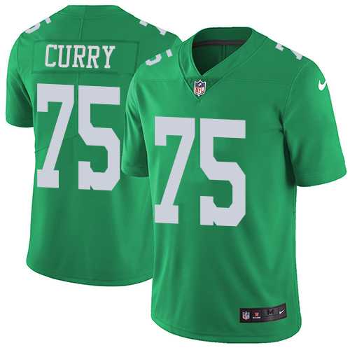 Nike Philadelphia Eagles #75 Vinny Curry Green Men's Stitched NFL Limited Rush Jersey