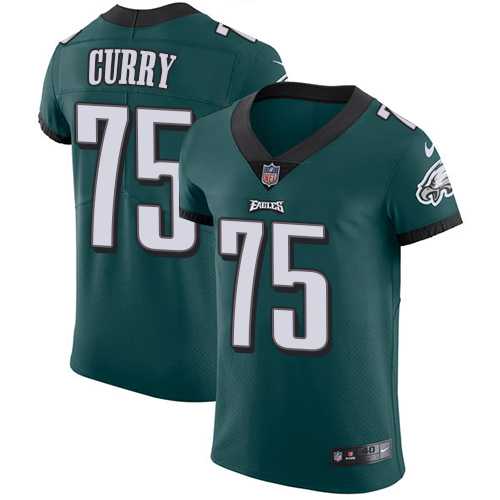 Nike Philadelphia Eagles #75 Vinny Curry Midnight Green Team Color Men's Stitched NFL Vapor Untouchable Elite Jersey