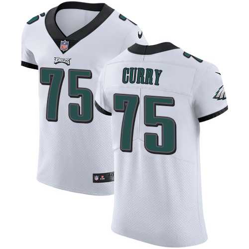 Nike Philadelphia Eagles #75 Vinny Curry White Men's Stitched NFL Vapor Untouchable Elite Jersey