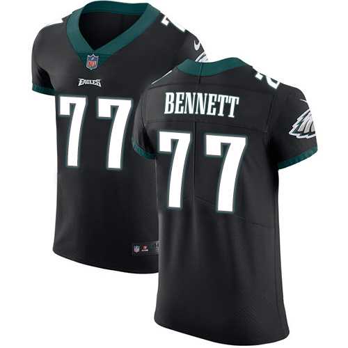 Nike Philadelphia Eagles #77 Michael Bennett Black Alternate Men's Stitched NFL Vapor Untouchable Elite Jersey