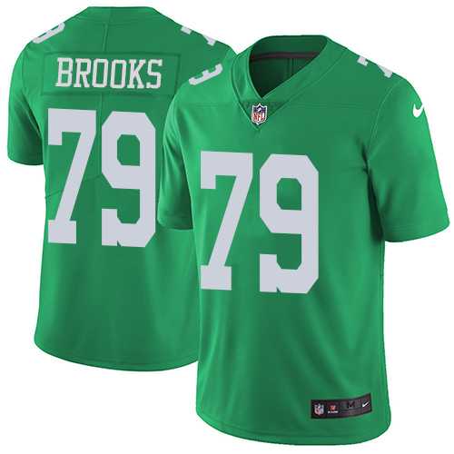 Nike Philadelphia Eagles #79 Brandon Brooks Green Men's Stitched NFL Limited Rush Jersey