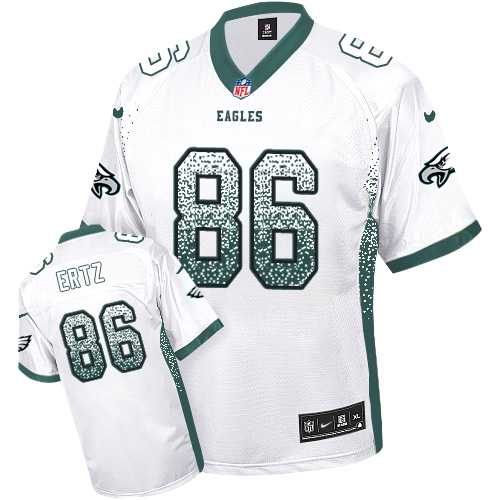 Nike Philadelphia Eagles #86 Zach Ertz White Men's Stitched NFL Elite Drift Fashion Jersey