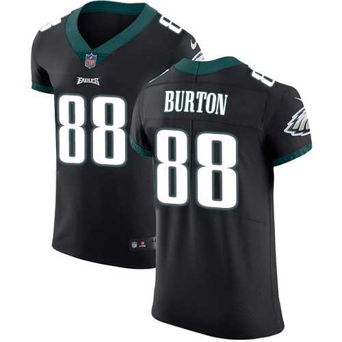 Nike Philadelphia Eagles #88 Trey Burton Black Alternate Men's Stitched NFL Vapor Untouchable Elite Jersey