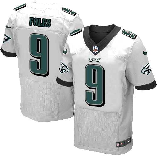 Nike Philadelphia Eagles #9 Nick Foles White Men's Stitched NFL New Elite Jersey