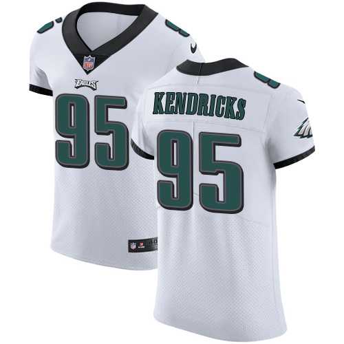 Nike Philadelphia Eagles #95 Mychal Kendricks White Men's Stitched NFL Vapor Untouchable Elite Jersey