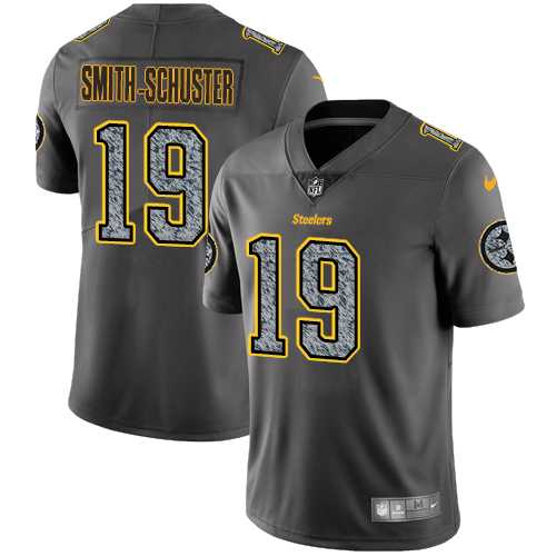 Nike Pittsburgh Steelers #19 JuJu Smith-Schuster Gray Static Men's NFL Vapor Untouchable Limited Jersey
