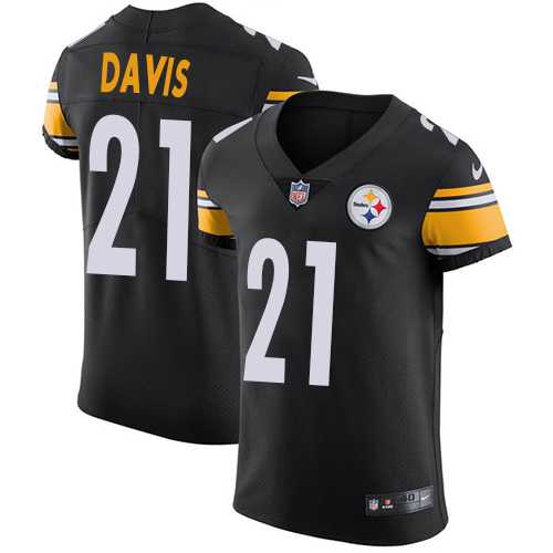 Nike Pittsburgh Steelers #21 Sean Davis Black Team Color Men's Stitched NFL Vapor Untouchable Elite Jersey