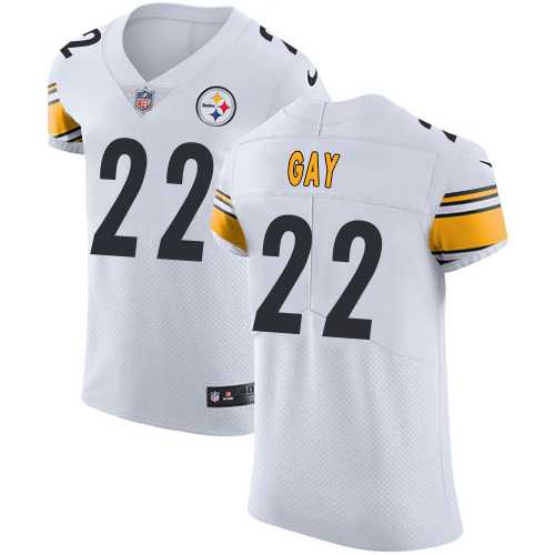 Nike Pittsburgh Steelers #22 William Gay White Men's Stitched NFL Vapor Untouchable Elite Jersey