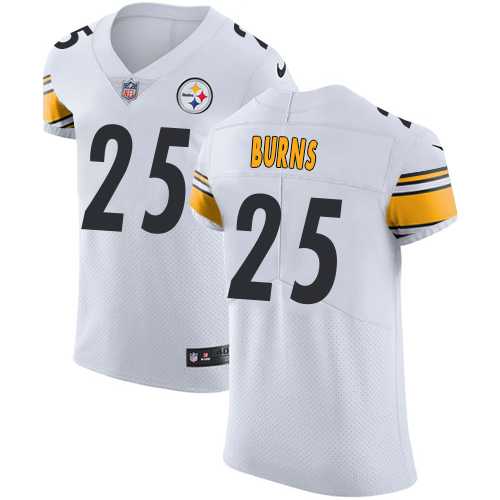 Nike Pittsburgh Steelers #25 Artie Burns White Men's Stitched NFL Vapor Untouchable Elite Jersey