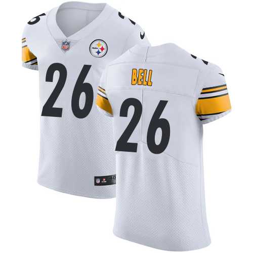 Nike Pittsburgh Steelers #26 Le'Veon Bell White Men's Stitched NFL Vapor Untouchable Elite Jersey