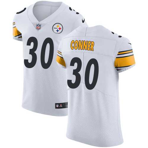 Nike Pittsburgh Steelers #30 James Conner White Men's Stitched NFL Vapor Untouchable Elite Jersey