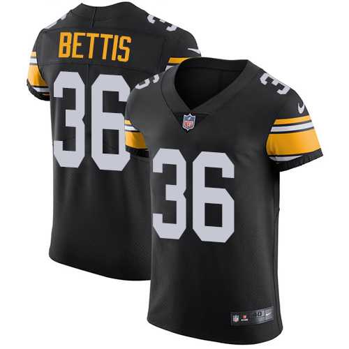 Nike Pittsburgh Steelers #36 Jerome Bettis Black Alternate Men's Stitched NFL Vapor Untouchable Elite Jersey