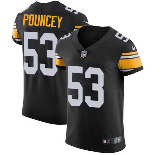 Nike Pittsburgh Steelers #53 Maurkice Pouncey Black Alternate Men's Stitched NFL Vapor Untouchable Elite Jersey