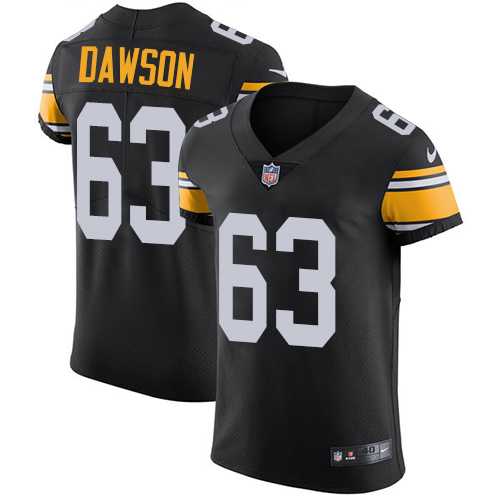 Nike Pittsburgh Steelers #63 Dermontti Dawson Black Alternate Men's Stitched NFL Vapor Untouchable Elite Jersey
