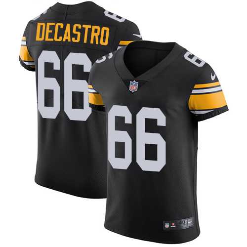 Nike Pittsburgh Steelers #66 David DeCastro Black Alternate Men's Stitched NFL Vapor Untouchable Elite Jersey