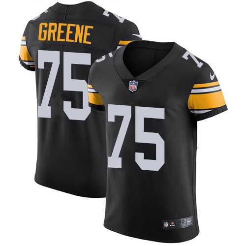 Nike Pittsburgh Steelers #75 Joe Greene Black Alternate Men's Stitched NFL Vapor Untouchable Elite Jersey