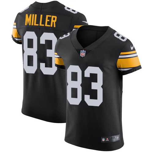 Nike Pittsburgh Steelers #83 Heath Miller Black Alternate Men's Stitched NFL Vapor Untouchable Elite Jersey
