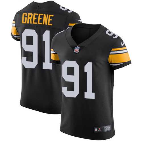 Nike Pittsburgh Steelers #91 Kevin Greene Black Alternate Men's Stitched NFL Vapor Untouchable Elite Jersey