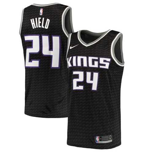 Nike Sacramento Kings #24 Buddy Hield Black NBA Swingman Statement Edition Jersey