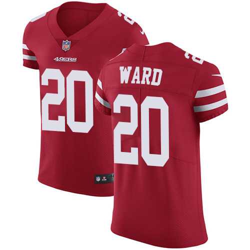 Nike San Francisco 49ers #20 Jimmie Ward Red Team Color Men's Stitched NFL Vapor Untouchable Elite Jersey