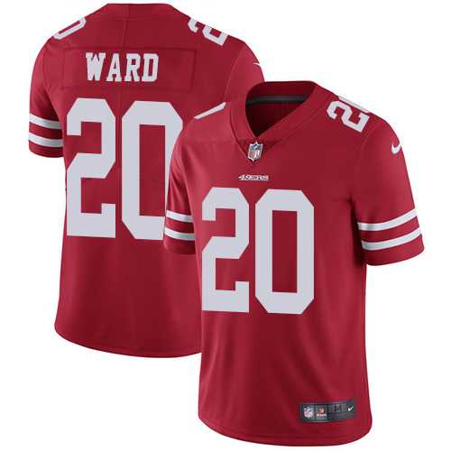 Nike San Francisco 49ers #20 Jimmie Ward Red Team Color Men's Stitched NFL Vapor Untouchable Limited Jersey