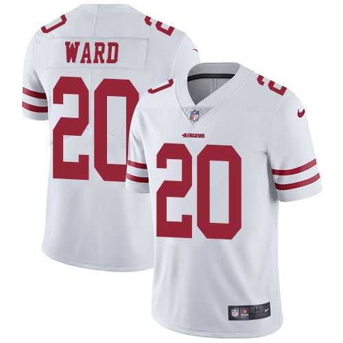 Nike San Francisco 49ers #20 Jimmie Ward White Men's Stitched NFL Vapor Untouchable Limited Jersey