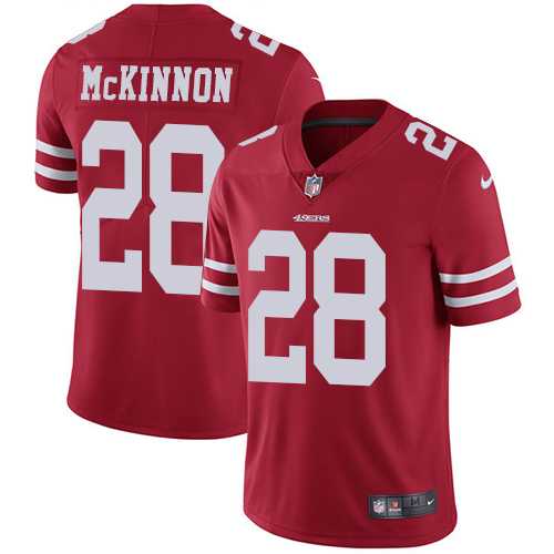 Nike San Francisco 49ers?#28 Jerick McKinnon Red Team Color Men's Stitched NFL Vapor Untouchable Limited Jersey Nike San Francisco 49ers?#28 Jerick McKinnon Red Team Color Men's Stitched NFL Vapor Untouchable Limited Jersey