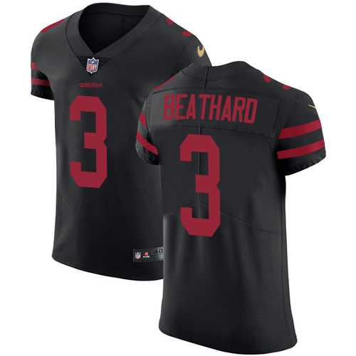 Nike San Francisco 49ers #3 C.J. Beathard Black Alternate Men's Stitched NFL Vapor Untouchable Elite Jersey