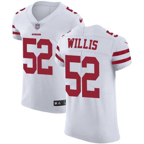 Nike San Francisco 49ers #52 Patrick Willis White Men's Stitched NFL Vapor Untouchable Elite Jersey