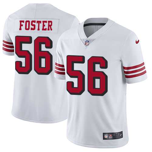 Nike San Francisco 49ers #56 Reuben Foster White Rush Men's Stitched NFL Vapor Untouchable Limited Jersey