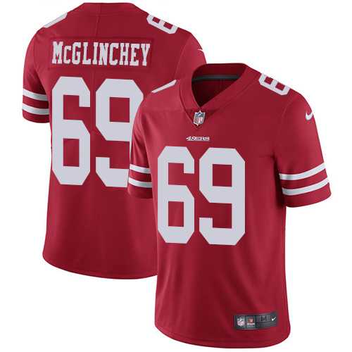 Nike San Francisco 49ers #69 Mike McGlinchey Red Team Color Men's Stitched NFL Vapor Untouchable Limited Jersey