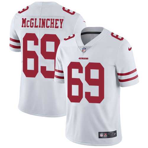 Nike San Francisco 49ers #69 Mike McGlinchey White Men's Stitched NFL Vapor Untouchable Limited Jersey Nike San Francisco 49ers #69 Mike McGlinchey White Men's Stitched NFL Vapor Untouchable Limited Jersey