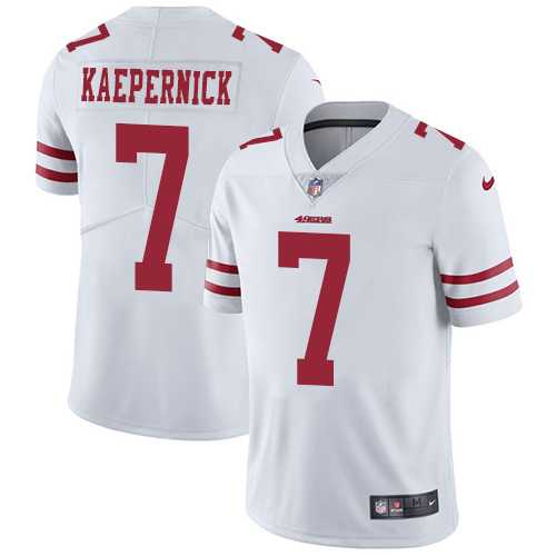 Nike San Francisco 49ers #7 Colin Kaepernick White Men's Stitched NFL Vapor Untouchable Limited Jersey Nike San Francisco 49ers #7 Colin Kaepernick White Men's Stitched NFL Vapor Untouchable Limited Jersey